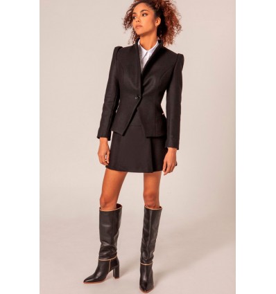 FALDA TABLÓN PAÑO NEGRO