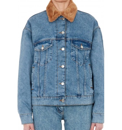 BOMBER DENIM UNISEX FORRO PELO