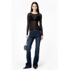JEANS FLORA FLARE DARK WASH