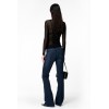 JEANS FLORA FLARE DARK WASH