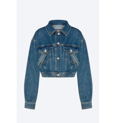Chaqueta Cropped Denim Tirantes