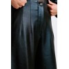 TEXTURED PALAZZIO PANTS BLACK