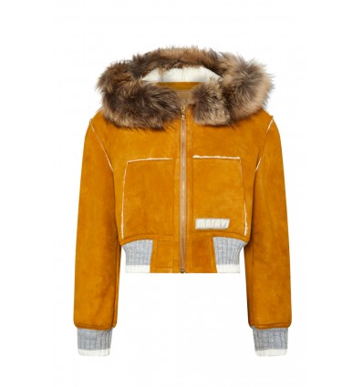 BOMBER PIEL CAMEL