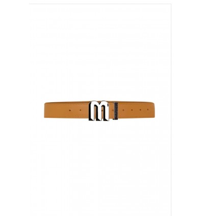 CINTURON CAMEL LETRA M