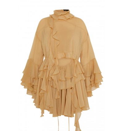 VESTIDO MAXI VOLANTES ARENA