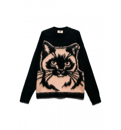 JERSEY CAT PULL BLACK ROSE