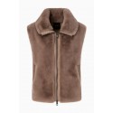 DEYN GILET SIMILPELLICCIA STONE