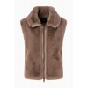 DEYN GILET SIMILPELICCIA STONE