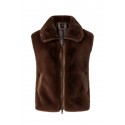 DEYN GILET SIMILPELLICCIA BROWN
