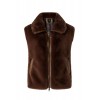 DEYN GILET SIMILPELLICCIA BROWN