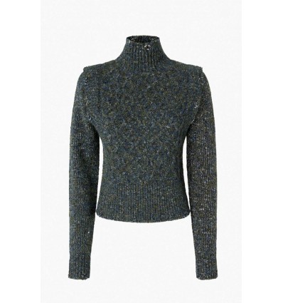 MAGLIA MULINE GRIGIO