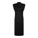 VESTIDO MIDI HOMBRERAS VANZ NEGRO