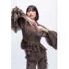 BLUSA VOLANTES GVL BROWN