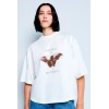 T-SHIRT BUTTERFLY WHITE