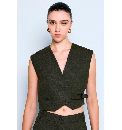 VEST-TOP OLIVE