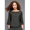 STRIPPED BLOUSE GREY