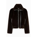 BLOUSON SIMILVISONE MARRONE