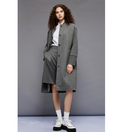 ABRIGO CUELLO MAO PIEDRA